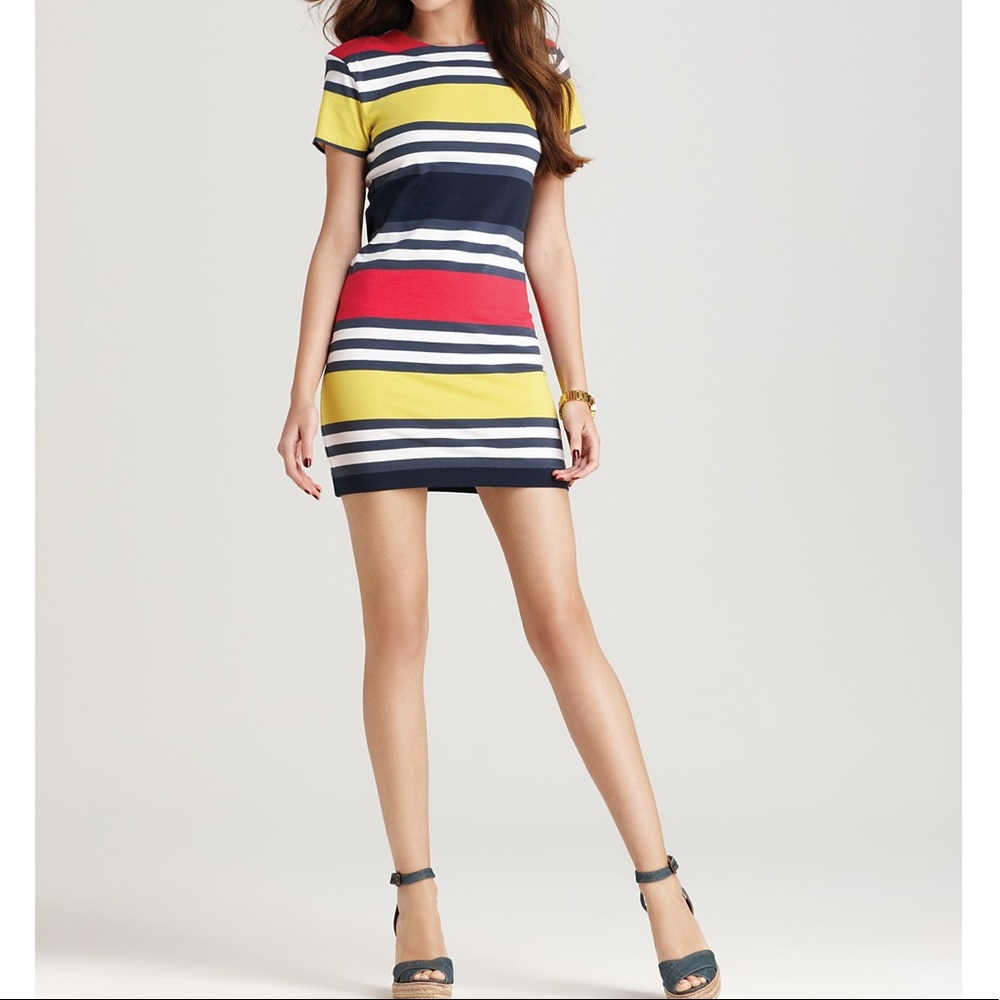 French Connection Women’s Jag Multi Stripe Dress